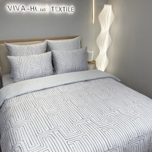 Комплект постельного белья Люкс Сатин 100% хлопок на резинке AR375