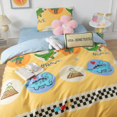 Комплект постельного белья на резинке Сатин Люкс KIDS 100% хлопок CDKR049