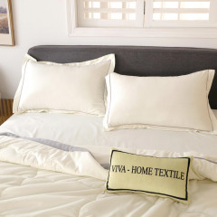 Комплект постельного белья Однотонный Сатин с Одеялом (простынь на резинке) FBR007