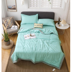 Комплект постельного белья Однотонный Сатин с Одеялом (простынь на резинке) FBR015