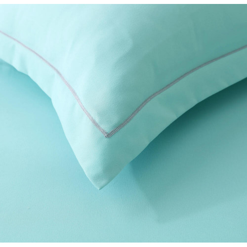 Комплект постельного белья Однотонный Сатин с Одеялом FB015