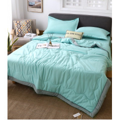 Комплект постельного белья Однотонный Сатин с Одеялом (простынь на резинке) FBR015