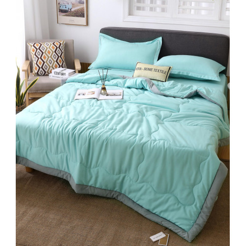 Комплект постельного белья Однотонный Сатин с Одеялом FB015