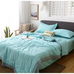 Комплект постельного белья Однотонный Сатин с Одеялом (простынь на резинке) FBR015