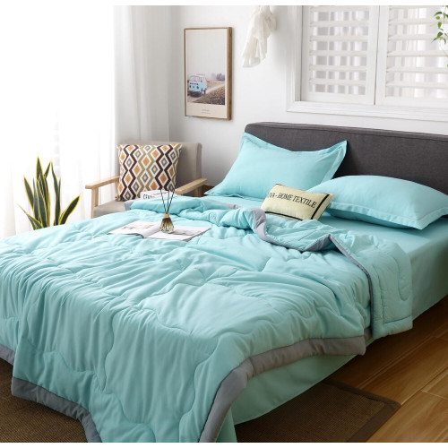 Комплект постельного белья Однотонный Сатин с Одеялом FB015