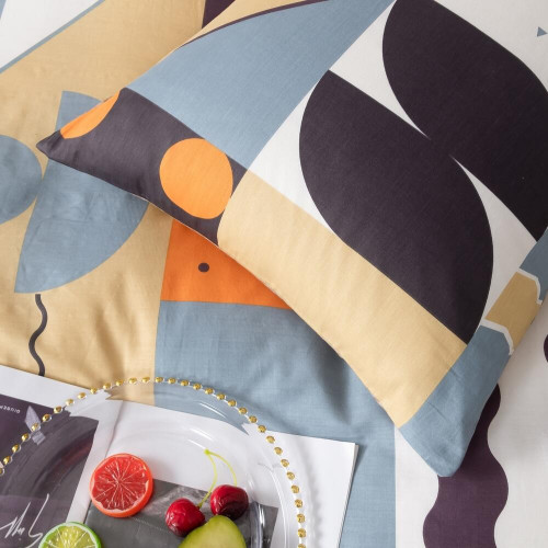 Комплект постельного белья Делюкс Сатин 100% хлопок на резинке LR459