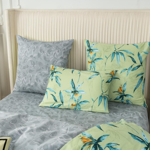 Комплект постельного белья Делюкс Сатин 100% хлопок на резинке LR600