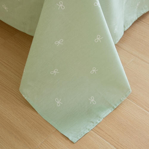 Комплект постельного белья Сатин с Одеялом Young 100% хлопок на резинке OBKR018