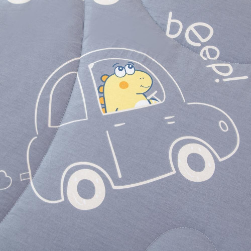 Комплект постельного белья Сатин с Одеялом Young 100% хлопок на резинке OBKR021