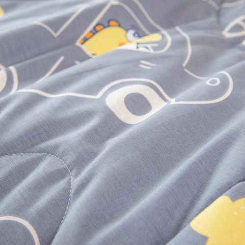 Комплект постельного белья Сатин с Одеялом Young 100% хлопок на резинке OBKR021