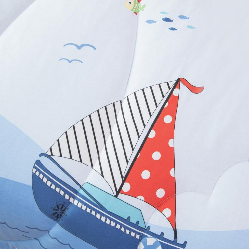 Комплект постельного белья Сатин с Одеялом Young 100% хлопок на резинке OBKR026