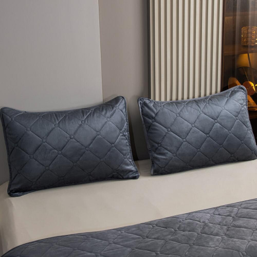 Велюровое покрывало ромб OVF030