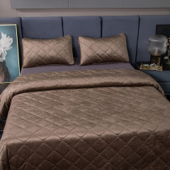 Велюровое покрывало ромб OVF041