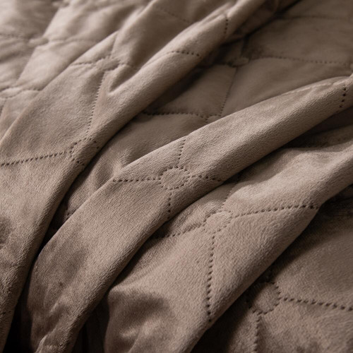 Велюровое покрывало ромб OVF041