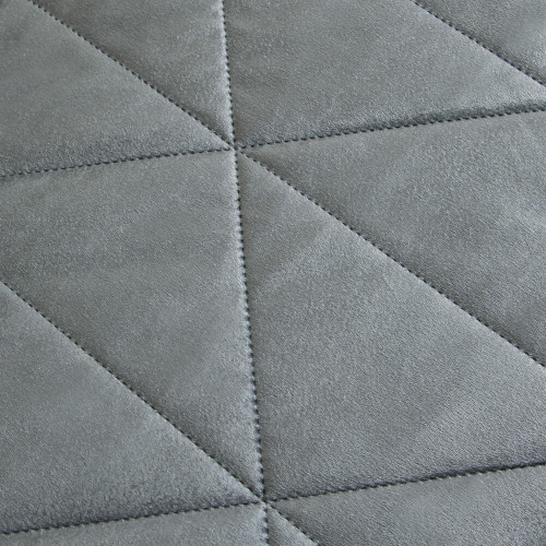 Велюровое покрывало в клетку и две наволочки OVL039