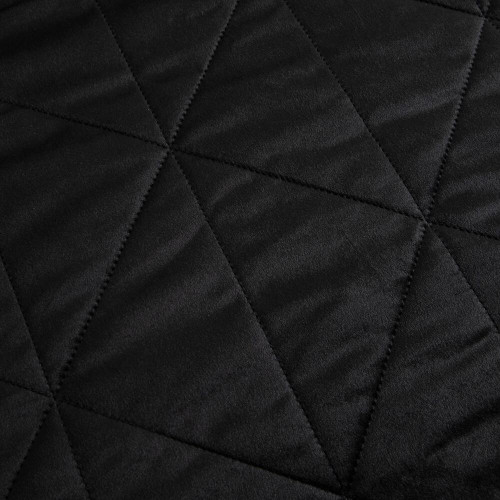 Велюровое покрывало в клетку и две наволочки OVL047