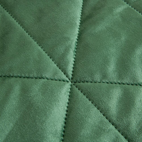 Велюровое покрывало в клетку и две наволочки OVL049