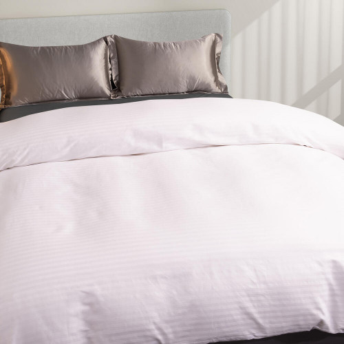 Пододеяльник Страйп Сатин Однотонный Отель белый 100% Хлопок 1x1 P1CTH036150210