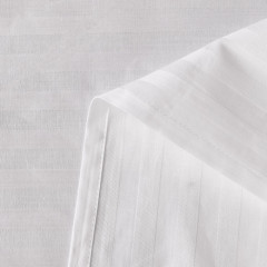 Простыня Страйп Сатин Однотонный Отель белый 100% хлопок 1x1 R1CTH036150230