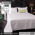 Простыня Страйп Сатин Однотонный Отель белый 100% хлопок 1x1 R1CTH036220230