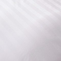 Простыня Страйп Сатин Однотонный Отель белый 100% хлопок 3x3 R3CTH037150230