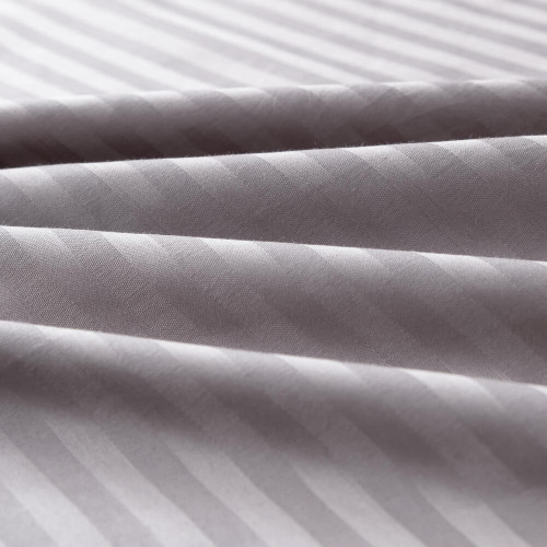 Простынь на резинке Страйп Сатин Однотонный 100% хлопок RR1CT030