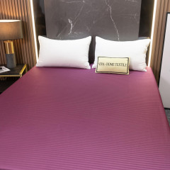 Простынь на резинке Страйп Сатин Однотонный 100% хлопок RR1CT034