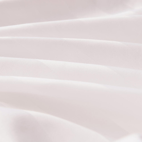 Простыня Страйп Сатин Однотонный Отель белый 100% хлопок на резинке 3x3 RR3CTH03716030