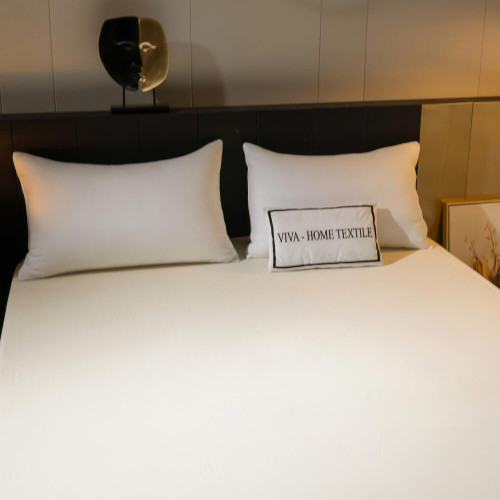 Простынь на резинке Однотонный Сатин Элитный 100% египетский хлопок RROCE016