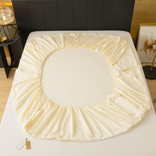 Простынь на резинке Однотонный Сатин Элитный 100% египетский хлопок RROCE016