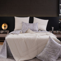 Комплект постельного белья на резинке Сатин Velouria Luxe с Одеялом VLR002