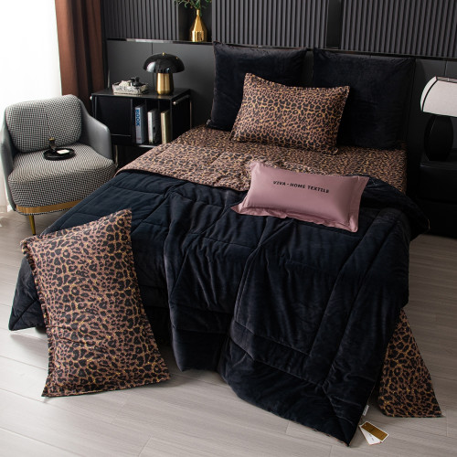 Комплект постельного белья на резинке Сатин Velouria Luxe с Одеялом VLR004