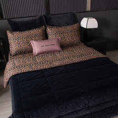 Комплект постельного белья на резинке Сатин Velouria Luxe с Одеялом VLR004