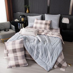 Комплект постельного белья на резинке Сатин Velouria Luxe с Одеялом VLR005