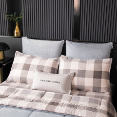 Комплект постельного белья на резинке Сатин Velouria Luxe с Одеялом VLR005