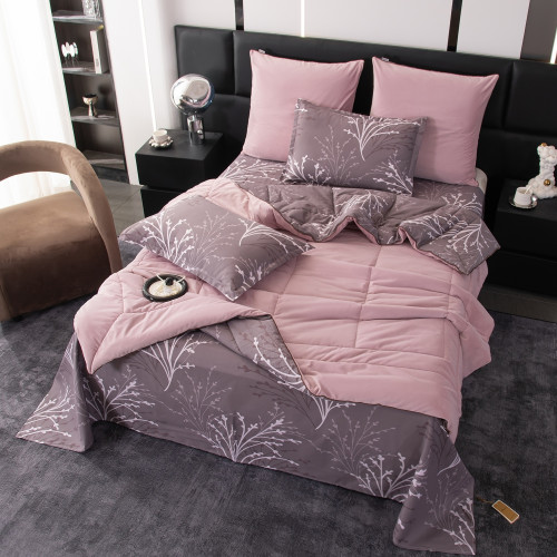 Комплект постельного белья на резинке Сатин Velouria Luxe с Одеялом VLR006