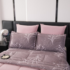 Комплект постельного белья на резинке Сатин Velouria Luxe с Одеялом VLR006