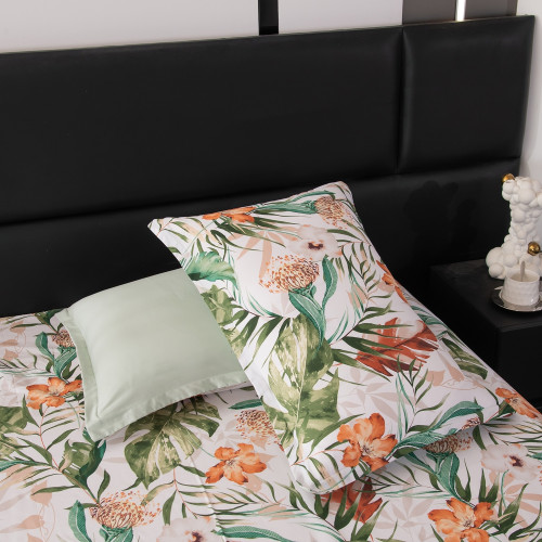 Комплект постельного белья на резинке Сатин Velouria Luxe с Одеялом VLR017