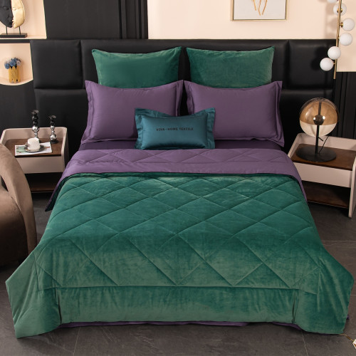 Комплект постельного белья на резинке Сатин Velvet Premium с Одеялом VPR005